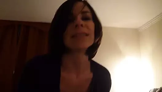 Hot Czech MILF handjob, making him cum