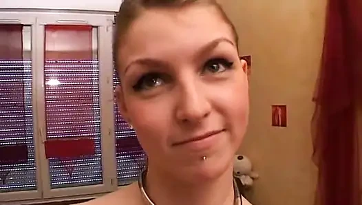 Ariane plays with dildo