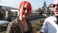 Casting of a gorgeous redhead slut getting analized and facialized