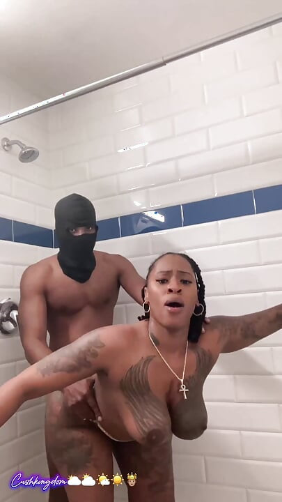 Big titty big booty Sex Goddess gets fuck hard in shower!