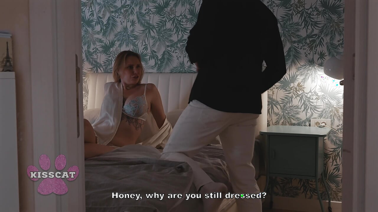 Don't Cum Inside Me! Husband Sneaks Into the Roommate's Room at Night - MrCat and Asandra Dewy