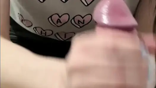 As soon as I wake up I suck and jerk my husband's cock who can't resist and cums immediately