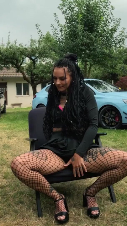 VIP4K.  Babe with pierced nipples and tattoos fucks in the woods | Clip 2