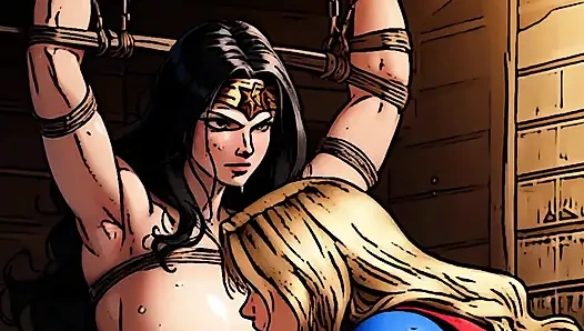 Супергероинское порно в бондаже