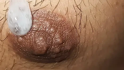 Slim man grabs his penis as a toy and starts masturbating all the time he was in the bathroom while they were not at home alone