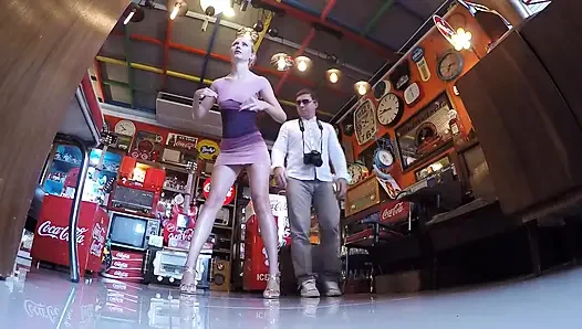 Tests von echtem lebenden mannequin