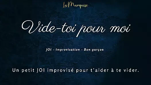 [French Audio Porn] Little JOI to empty you, like a good boy