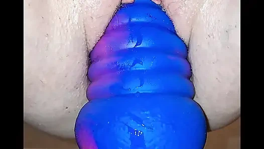 Getting fucked using my 2 biggest dildos