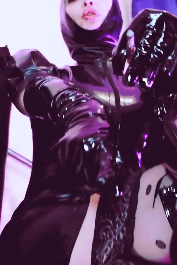 Rubber Domina Smoke Fetish Eva Latex Kink Solo BDSM Femdom MILF Boots Sexy