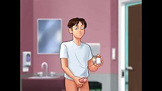 Летняя сага: мужик не может жестко получить его хуй для осмотра спермы - эпизод 161