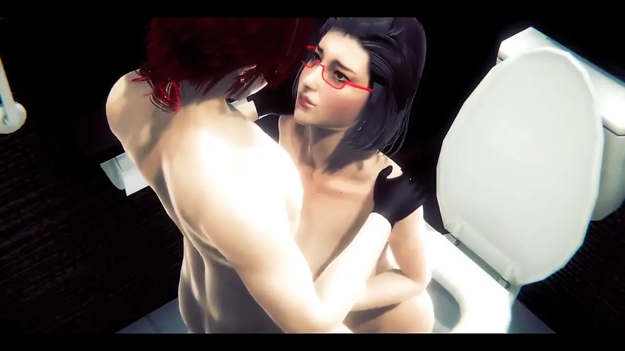 Hentai Uncensored - Having Sex with a Futanari Girl in a Toilet - Japanese Asian Manga Anime Film Game Porn