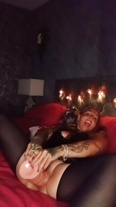 Black PVC- 3 Toy Orgasm