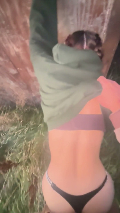 Teen Slut Fucks Outside at Abandonded Farm | Clip 1
