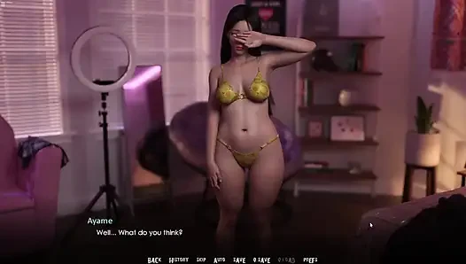 Japanese Stepsister Wearing Bikini And Rubbing Stepbro Cock