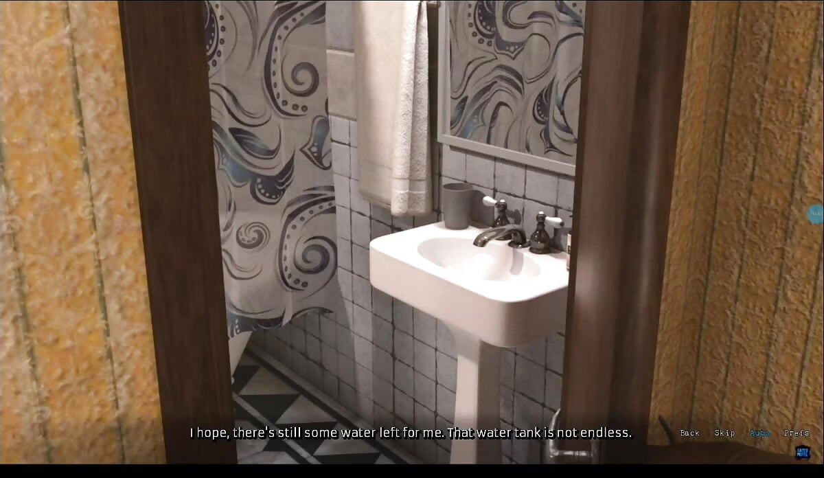 Gates motel #1: someone looked at Rose while she was shaving her pussy