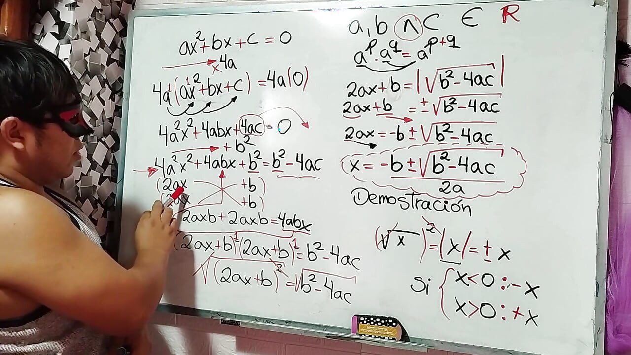 29 Algebra: Sexual Demonstration of the Equation of the Second Degree