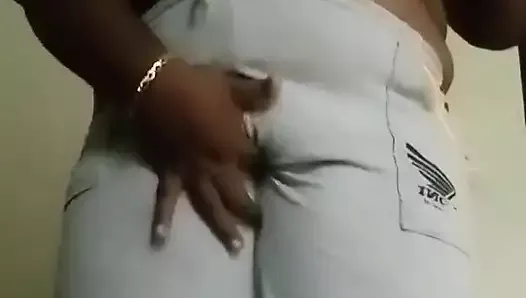 Indian doctor in bedroom finger performance