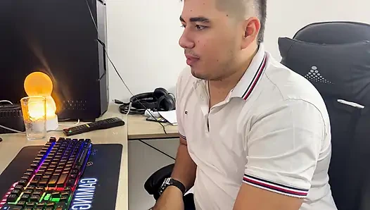 Home alone with my stepbrother, I need some cum