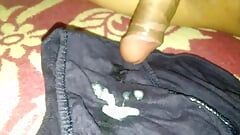 CumShot on Wife Panties Underwear Thong Bikini Gstring