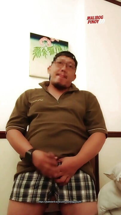 Asian Daddy Stroking His Fat, Veiny Shaft