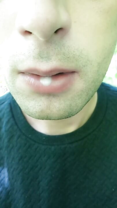 Showing Cum Load in Mouth and Swallowing - Solo Cum Play After Getting Cum in Mouth