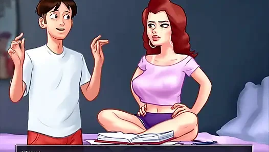 Summertime Saga - Johannes fucked Odette, Johannes fucked Maria, Eva had her baby