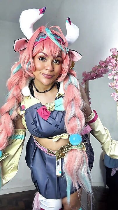 Getting Ready for Cosplay Con - Varesa Genshin Impact