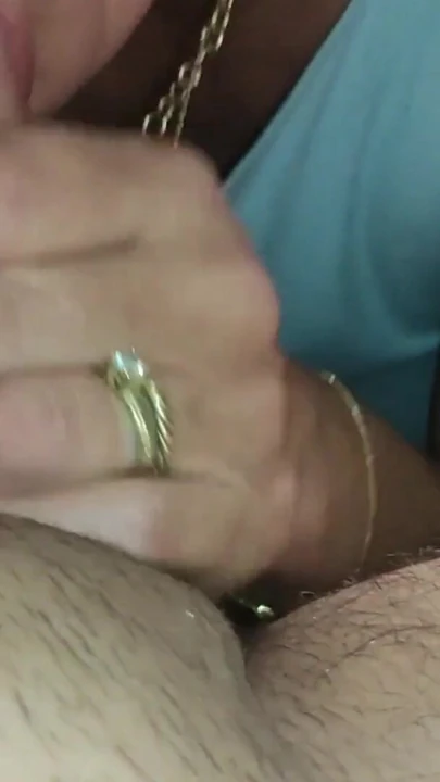 Captivating moment from "Slut Married MILF Wife Blows Husbands Friend with Cum in Mouth while Husband at Work"