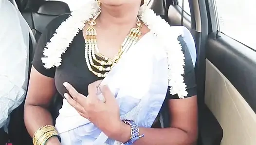Indischer bhabi-auto-sex. Schöne sari-hausfrau versucht, mit stiefsohn Car Drive.telugu Dirtytalk zu ficken.