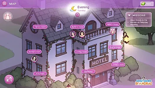 Sex apartment 2: büyük otel oyunu bölüm 2 - bella ve eva ile baharatlı karşılaşmalar