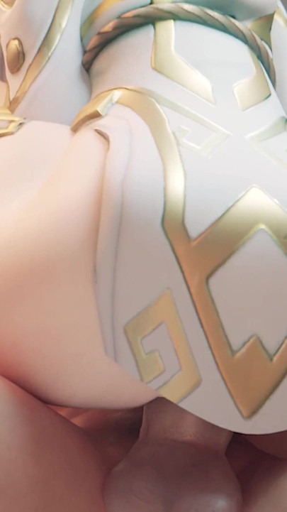 Mercy From Overwatch - Big Ass Bouncing Cowgirl & Anal Fuck After Winning - 3D Porn Animation