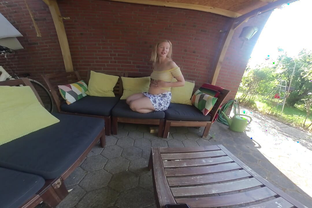 Pregnant Blonde Fucks Stranger