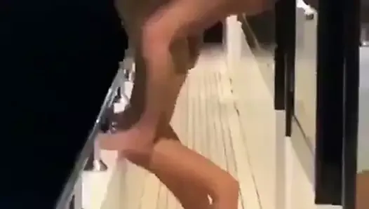 Girl fucked in hotel in front of many people