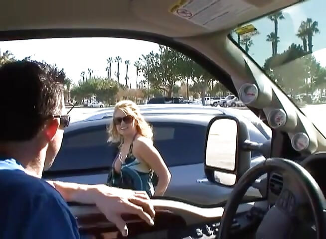 Stunning blonde slut takes on a rock hard dick