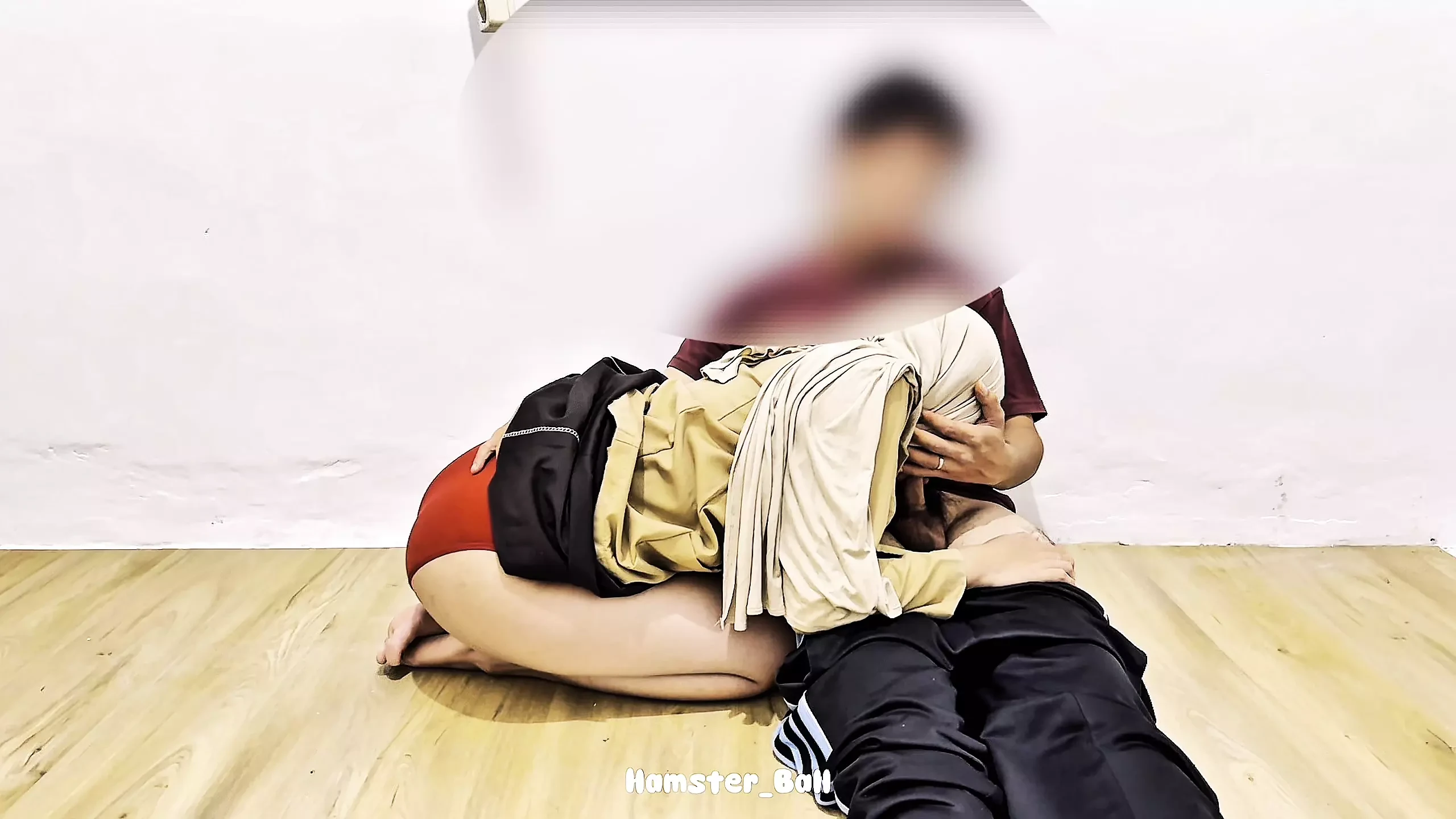 18+ Muslim High School Girls Learn to Fuck with Gardener at School