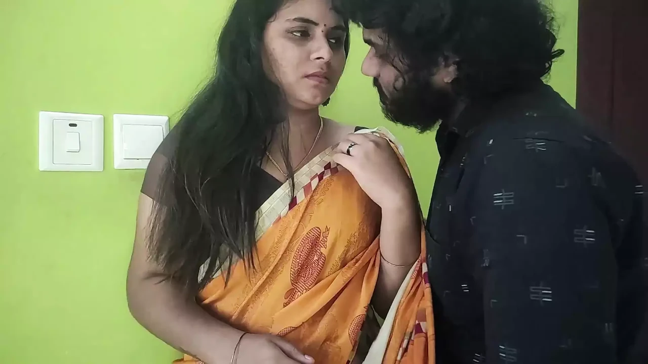 Vaishnavy and Sharun Raj long lip lock part 4, Mallu couple hot lip lock, Lip lock in saree, Saree romance with hot lip lock