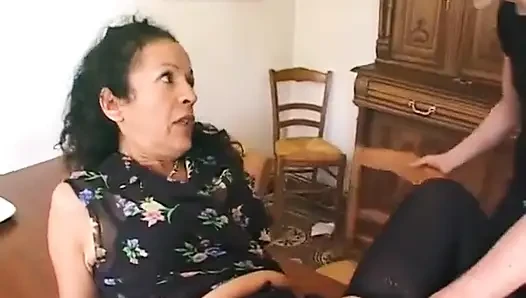 Hairy Mature Maid Gets a Double Penetrations