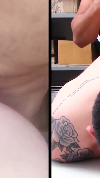 Tattooed perp paying for his crimes with his bare ass | Clip 2