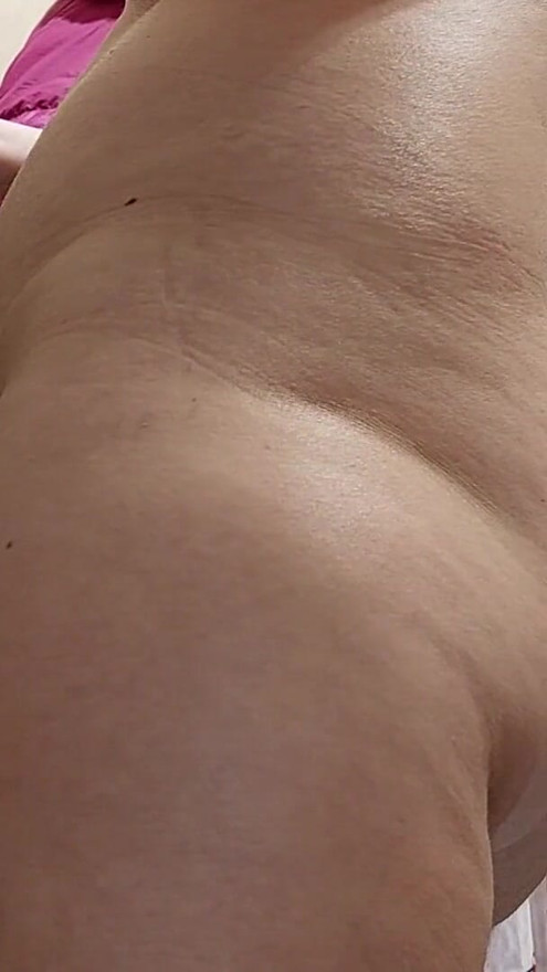Naughty sexy milf tries on naked clothes. Latina hairy pussy tries on clothes in bed. | Clip 1
