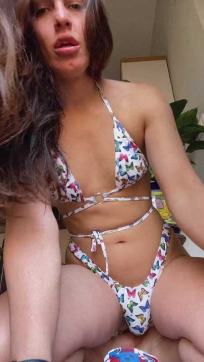 Do you want my butterfly? Sexiest GiGi Moon in a HOT BIKINI OMG DREAM T GIRL