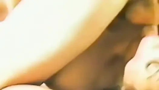 A Small Tits Brunette Takes on Two Guys