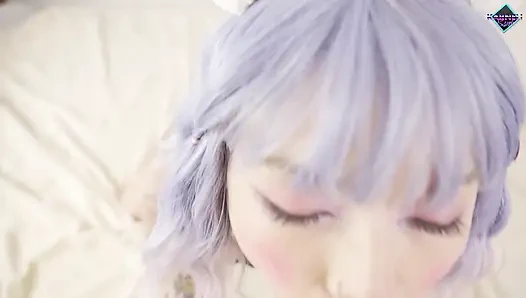 Kawaii teen loves to suck big dick and eat sweet cum