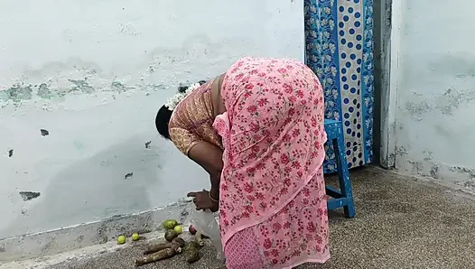 My College Professor Invited Me to His House One Day and I Had Sex with Her While She Was Picking Vegetables