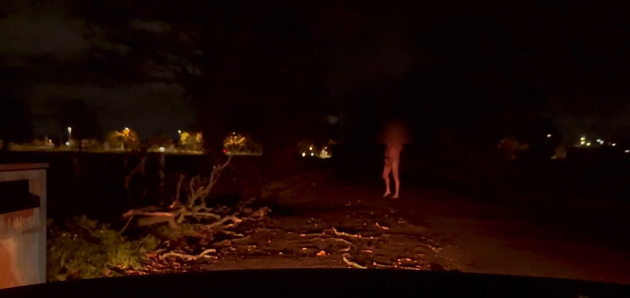 Twerking和撸管只是穿着渔网装的身体丝袜，然后在路边脱光衣服