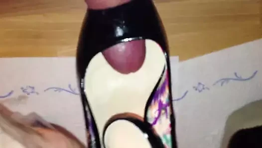 Cum in Peeptoe Heels II