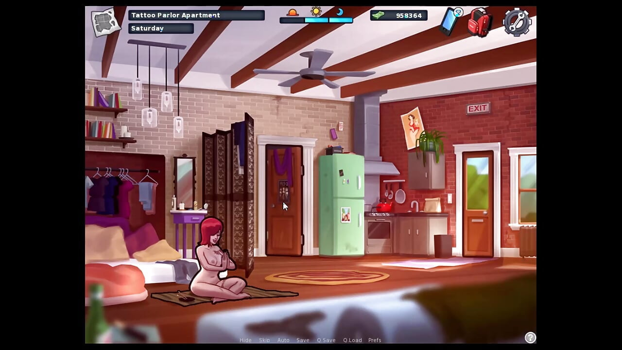 Saga de verano - Johannes follada por Odette ... Las damas y Johannes jugaron a girar la bottel.