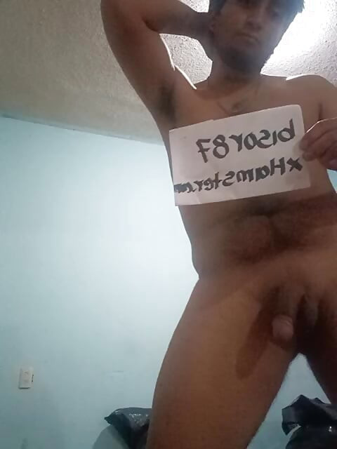 Young man with thick cock