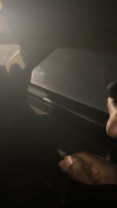 In Da Car Moaning,Gooning and Using My Pre Cum As Lube While In The Dark Wit Little Light | Clip 1