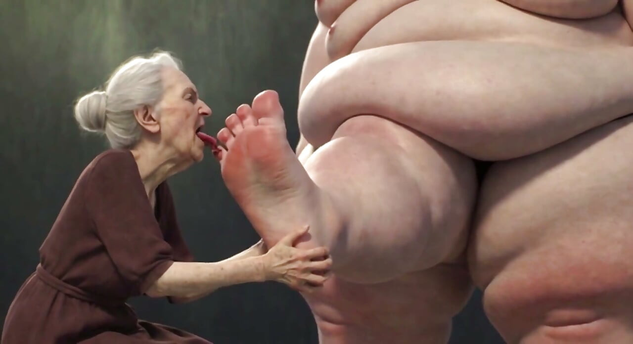 ยายวัย 90 ปีดูดนิ้วเท้า Ssbbw อ้วน - เล่นเท้าเงี่ยนมาก