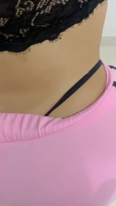Spying on my neighbor before her husband arrives (CAMELTOE) | Clip 1